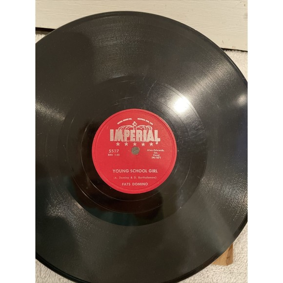 Fats Domino 78 It Must Be Love Young School Girl Imperial 5537 R&B 1958 Soul - Picture 10 of 11